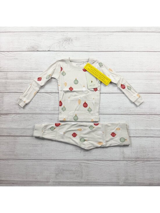 Petit Lem Other - Petit Lem Holiday Print 2 Piece Pajama Set Christmas Ornament NWT 12-18 Months